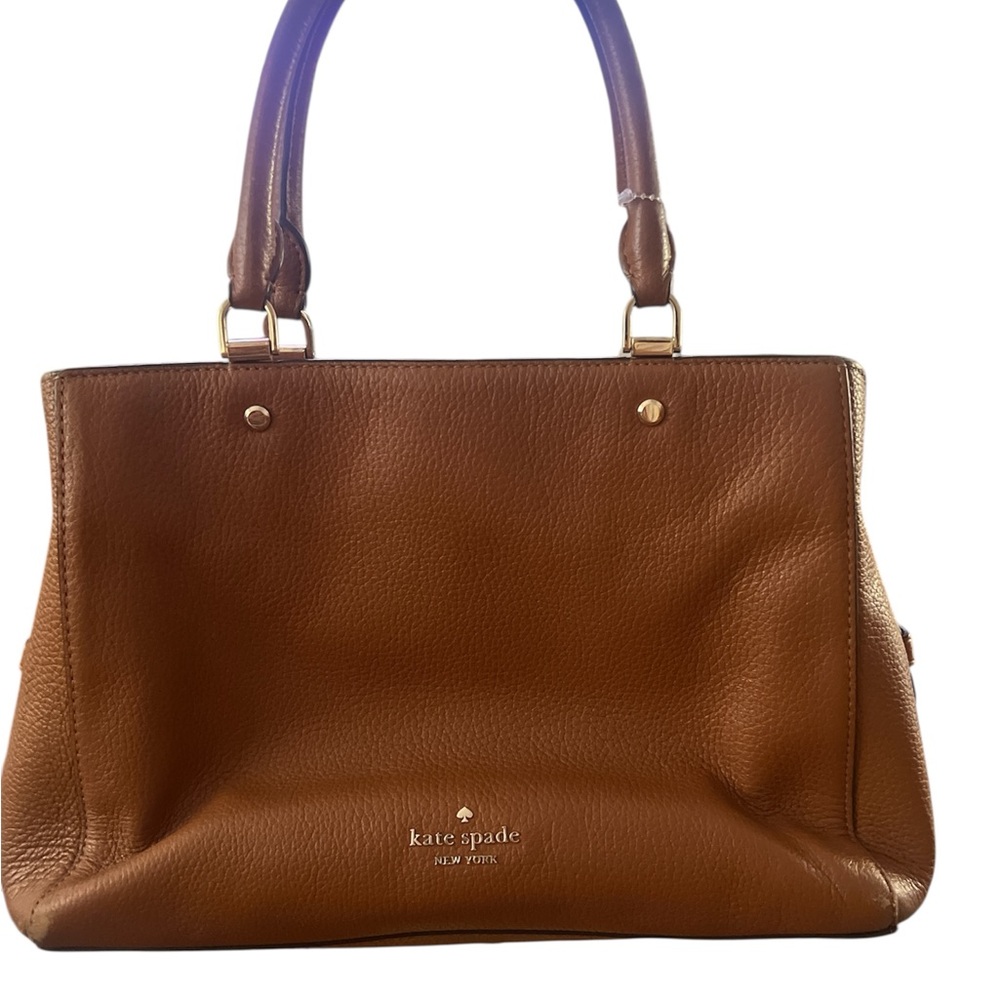 Kate Spade Brown Leather Tote Versatile Classic Design